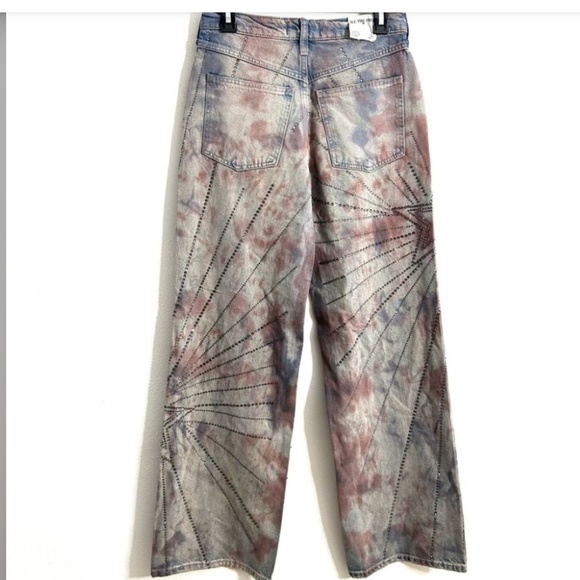 Free People We The Free Aurora Mid Rise Straight Jeans in Starlet sz 30 - Picture 8 of 9